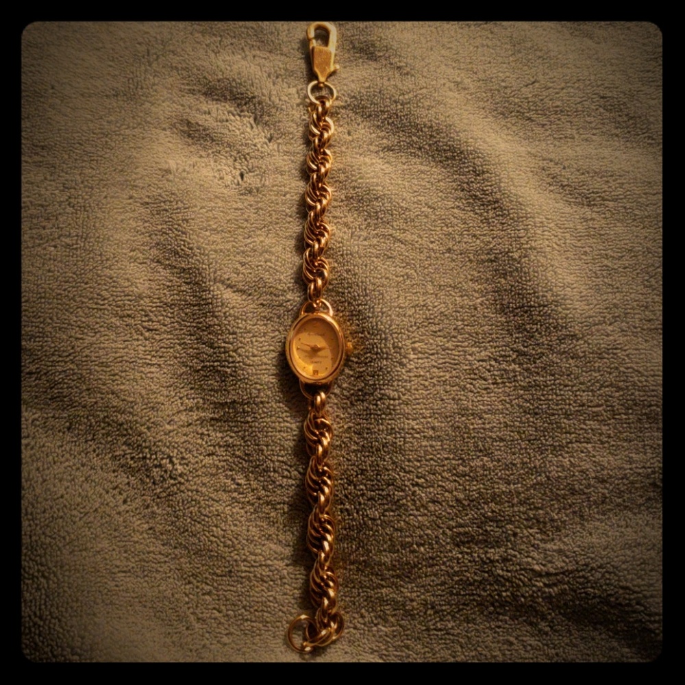 Vintage Gold Watch - Gloria Vanderbilt